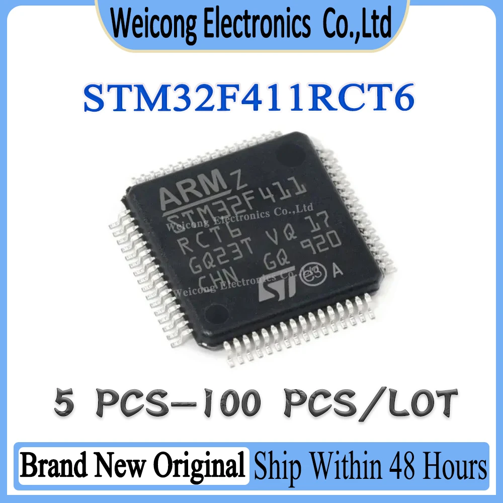 New Original STM32F411 STM32F411RCT6 STM32F411RCT STM32F411RC STM32F411R STM32F STM32 STM IC MCU LQFP-64 Chipset