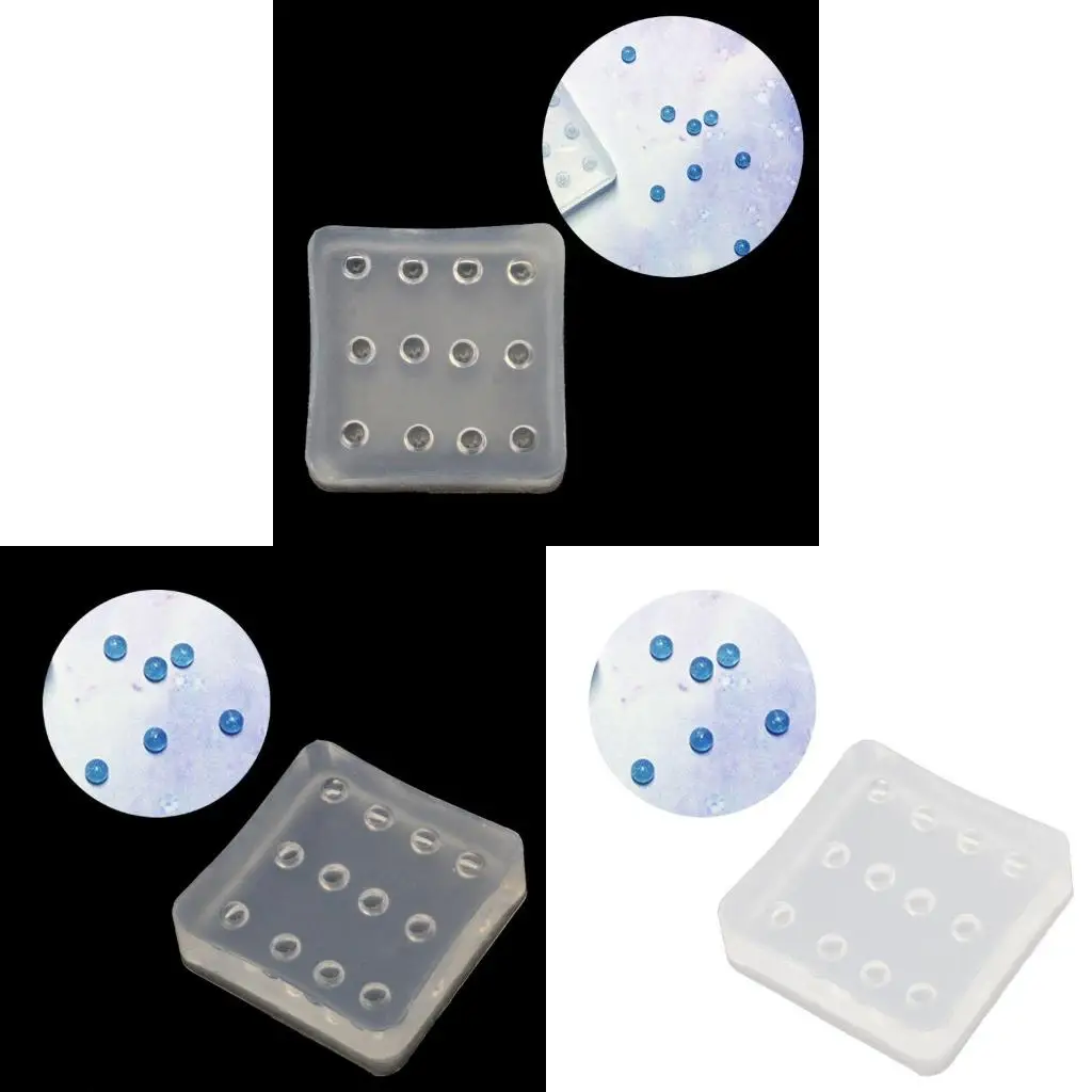  Mini Oval Pendant Bead Epoxy Mold for DIY Jewelry Making Crafts Decor Supply