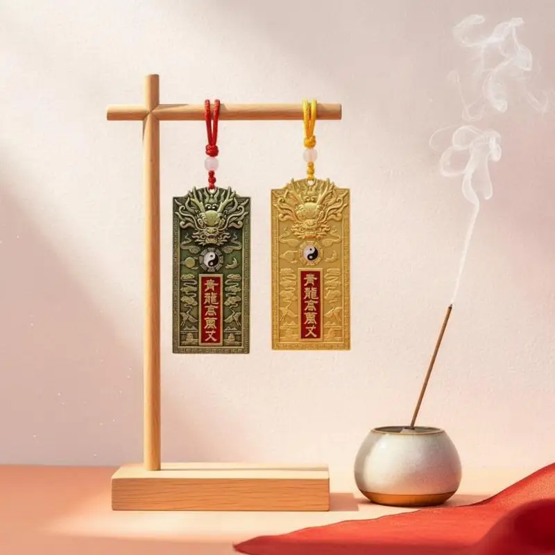 Vintage Chinesisches Drachen-Schnitzdekor-Set Ouyue Qinglong Metall-Ornament für Schreibtisch, Regal und Kunstsammlung – Detail 14