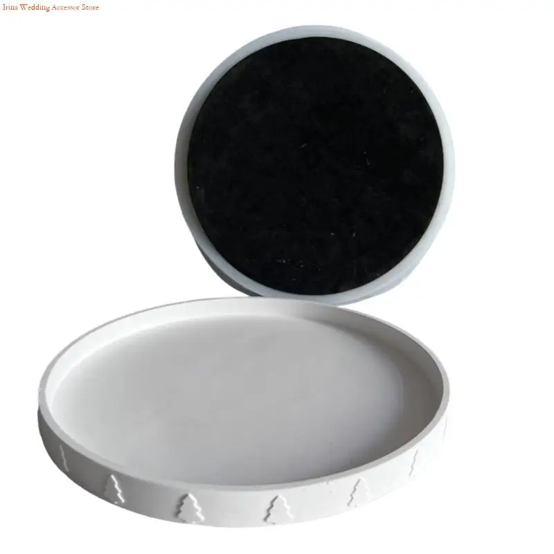 

G92D Intricate Christmas Tree Pattern Decorative Tray Molds Silicone Crafting Mold Suitable for Creative Use