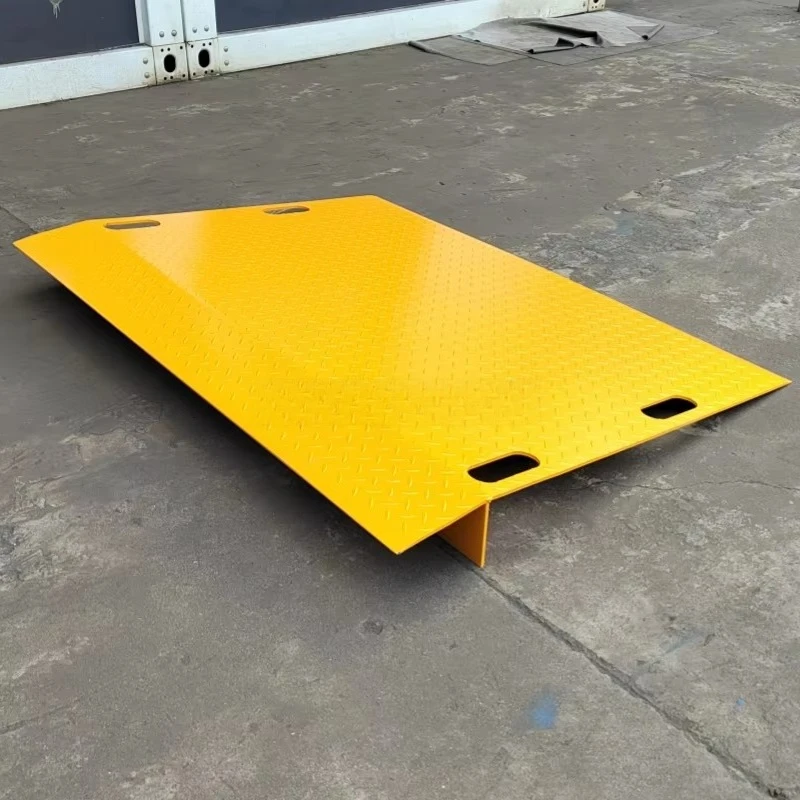 

Steel plate container ramp Terminal truck loading ramp Manual handling is convenient