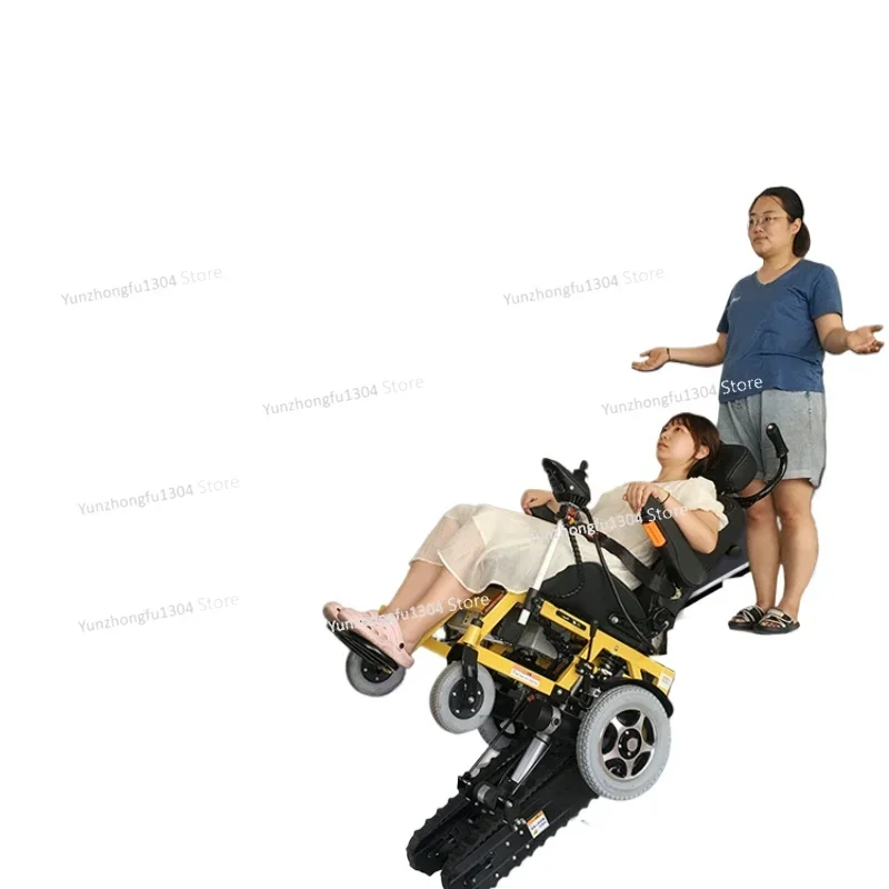 Electric stair climbing wheelchair foldable special artifact for the elderly intelligent automatic stair climbing machine