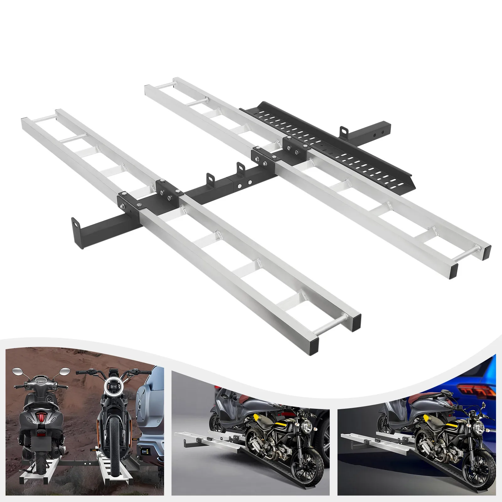 

Motorcycle Carrier Aluminum Hitch Carrier for Dirt Bikes Crank Arm Brackets