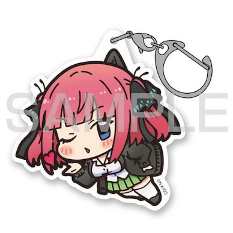 6cm Anime Bag Acrylic KeyRing Anime The Quintessential Quintuplets Cell Phone Pendant Gift For Fans Exquisite Product Keychain