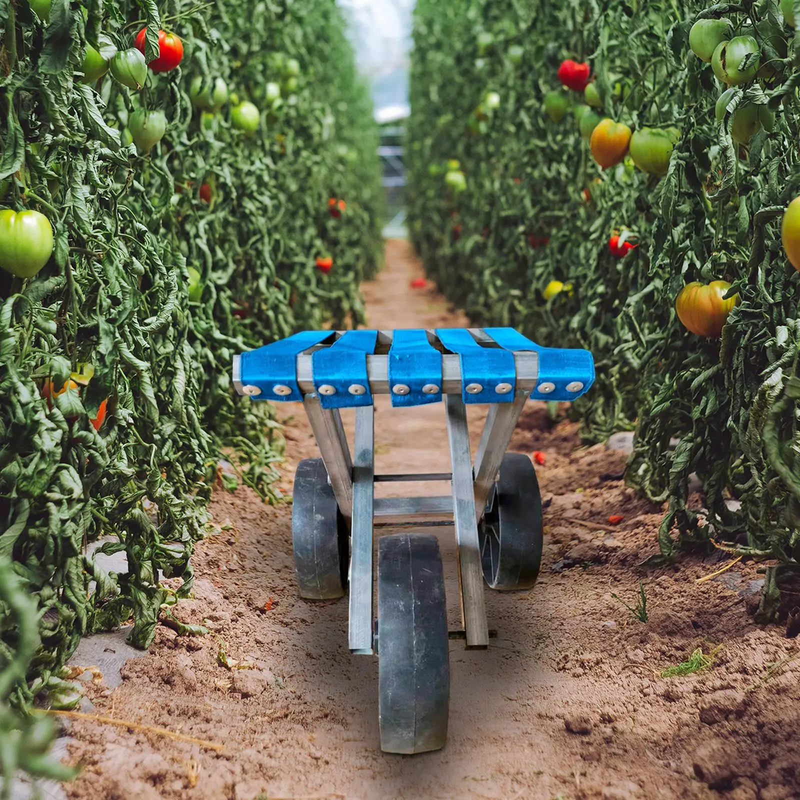 Tuinkruk Tuinieren Werkstoel met wielen Boerderijwerk Lichtgewicht kleine stoel Boerderijwerkkruk voor het planten van huisreiniging