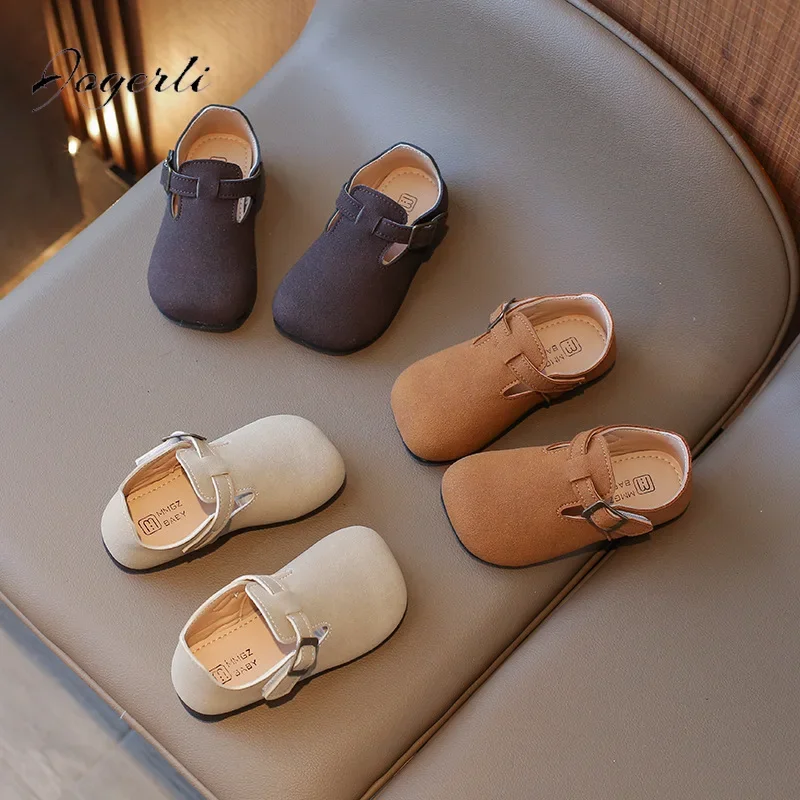 Children\'s PU Leather Shoes Spring Autumn New Kids Single Flats Girls Boy Soft Sole Casual Loafer School Student