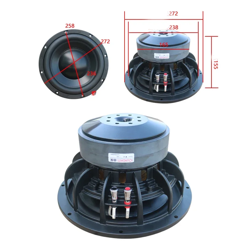 10 Inch Subwoofer Amplifier Speaker Unit Home Theatre Car Audio LoudSpeaker Diy High Power HIFI Sound Speaker Unit