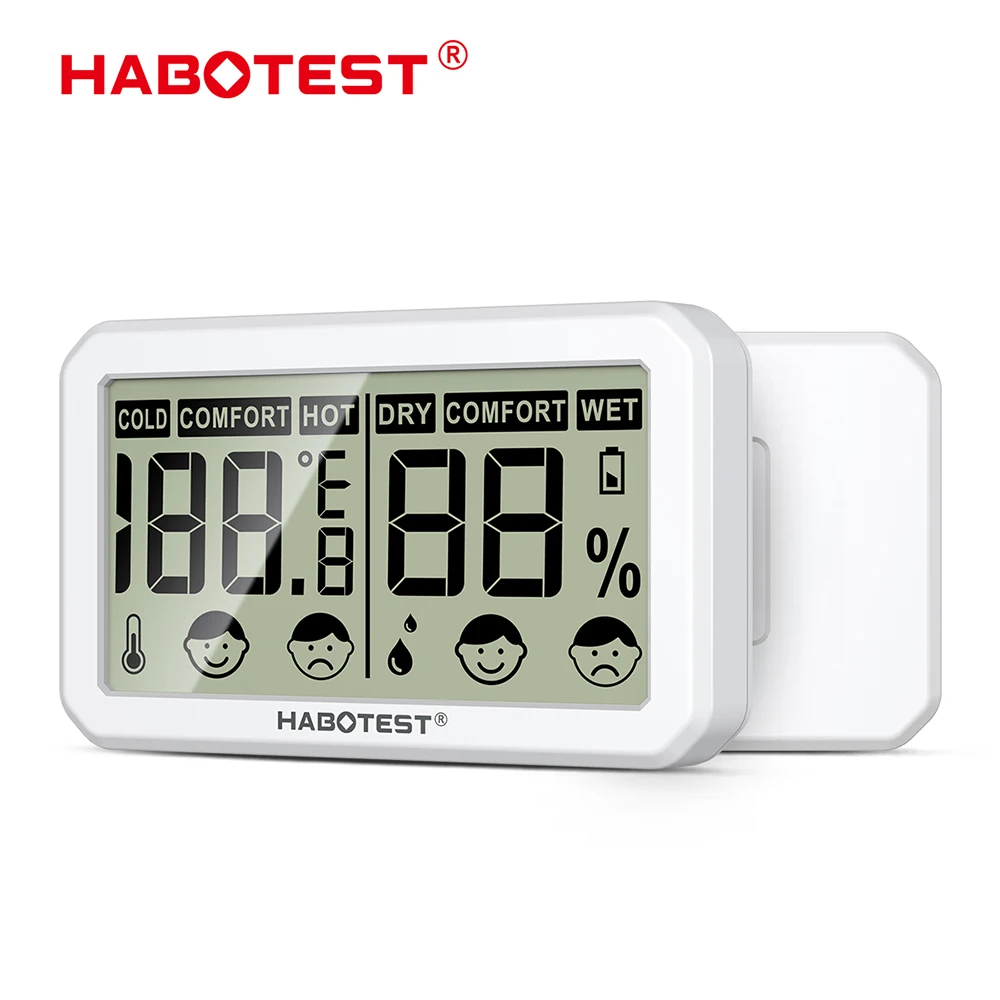 HABOTEST HT680/HT681 LCD Digital Temperature Humidity Meter Home Indoor Electronic Hygrometer Thermometer Weather Station