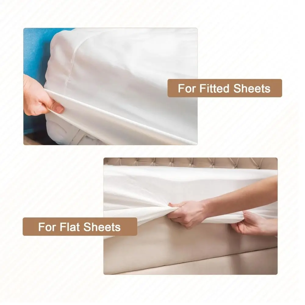 

Набор из 2 деревянных подъемников для матрасов, удлиненные, для легкого застегивания простыней, инструмент для подъема и снятия простыней, подъемник для матрасов