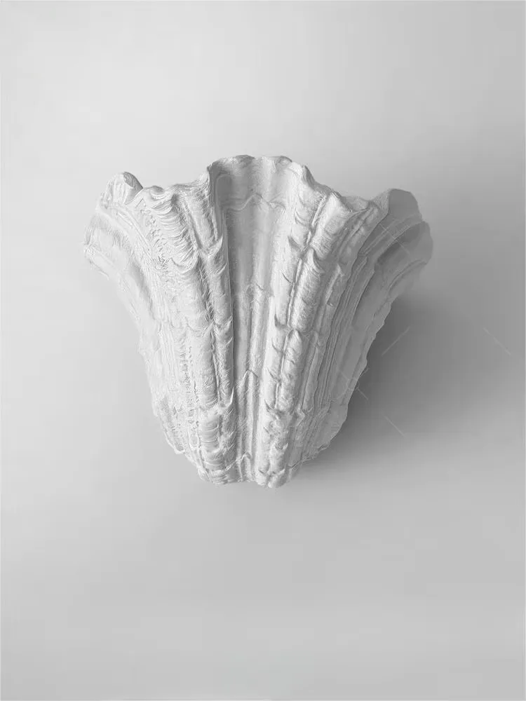 

Французский дизайн Романтический настенный светильник из гипсовой оболочки LED G9 Wabi-sabi Aroque Art Настенный светильник для спальни Прикроватная лестница Проход Кабинет Бар