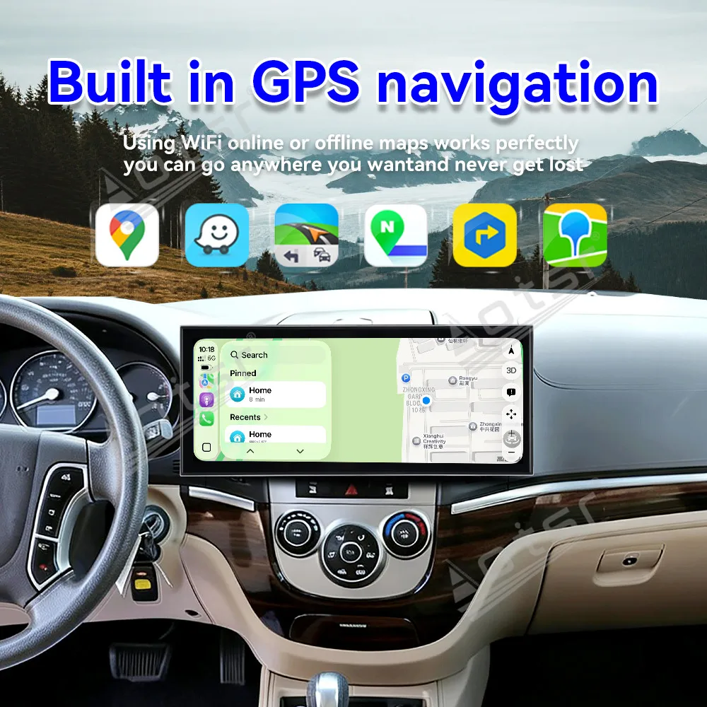 

15,8-дюймовый сенсорный экран для автомобиля с GPS-навигацией, мультимедиа, поддержкой CarPlay и Android Auto, 4G, для Hyundai Santa Fe 2006-2012