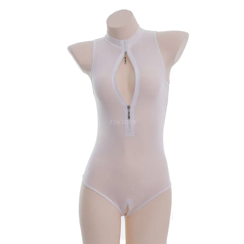 أنيمي تأثيري زي للنساء ، حللا مثير ، بيكيني ، سوكوميزو ملابس السباحة ، سحاب مفتوح الثدي المنشعب ، ارتداءها رقيقة