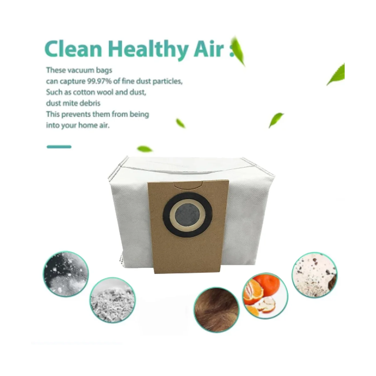 20Pcs Dust Bag for Alpha2 Pro Robot Vacuum Cleaner Rubbish Bag Replacement Spare Parts Accessory