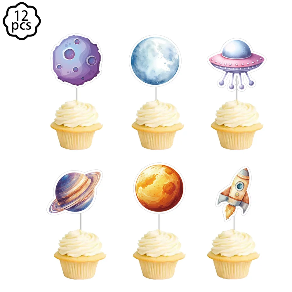 Universum Weltraum Planeten Astronaut Party Banner Girlande Hängende Spiralen Deko Jungen Weltraum Astronaut Geburtstag Dekoration Banner – Detail 5