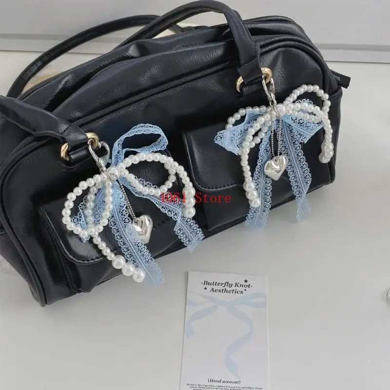 سحر سلسلة المفاتيح الجمالية ، أقواس القوس قلادة سحر لمحفظة ديكورز حقيبة اليد