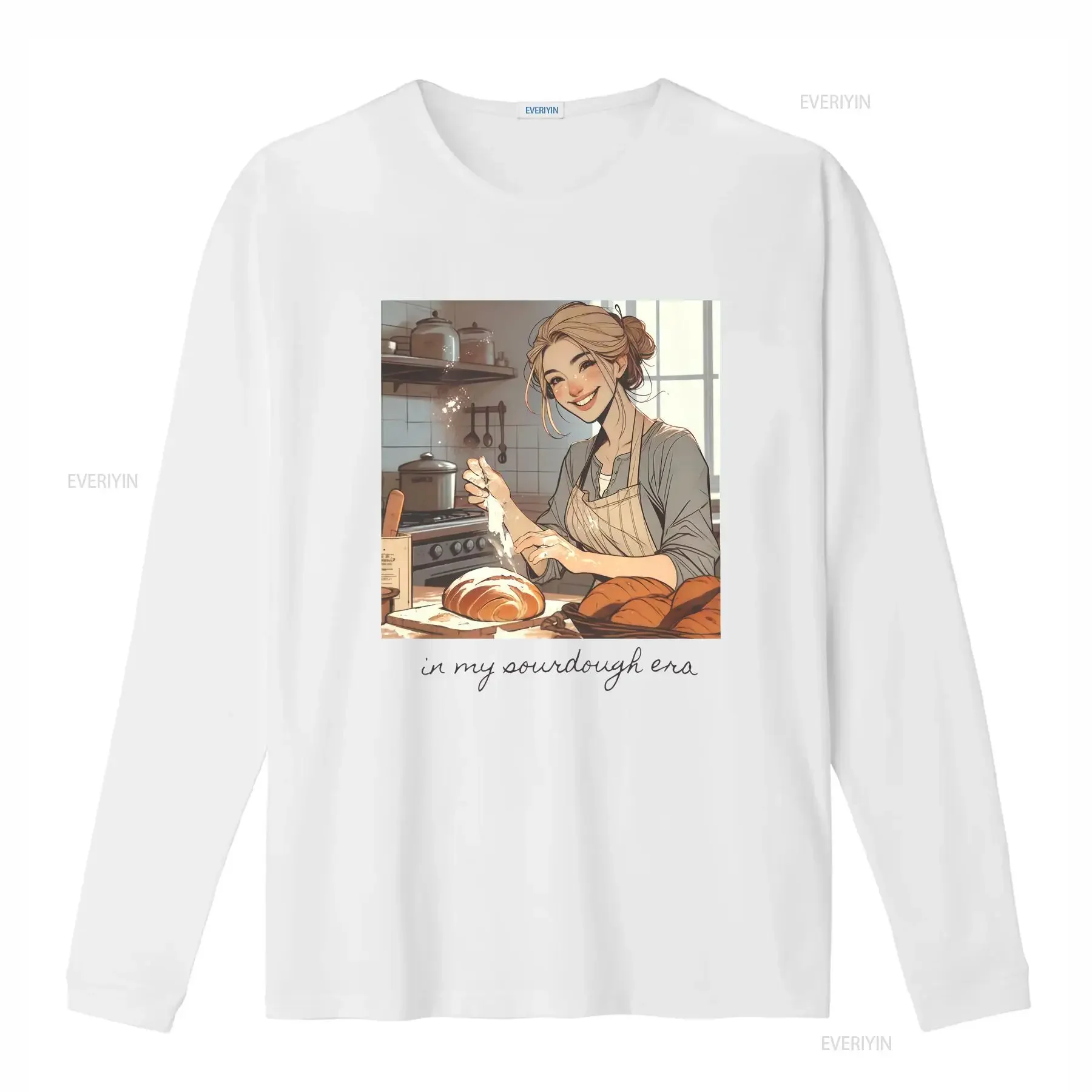 Sourdough Era T shirt for Bread Bakers Baking Foodie Kitchen Top Baker  vintage Washed Stretched Casual Stylish graphic