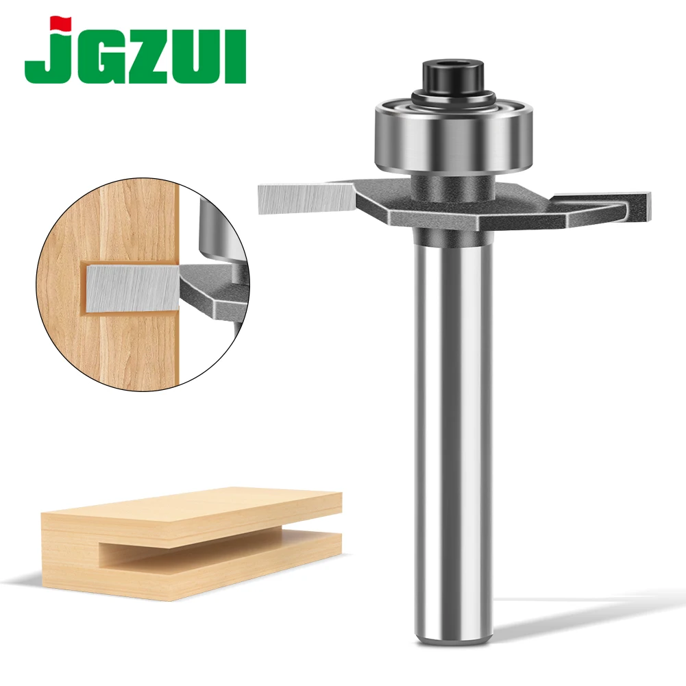 1pc 6mm 12mm Shank Ball T-cutter Woodworking Milling Router Bit Slotting Cutter 2-in-1 Slotting Crabapple Angle Milling Cutter