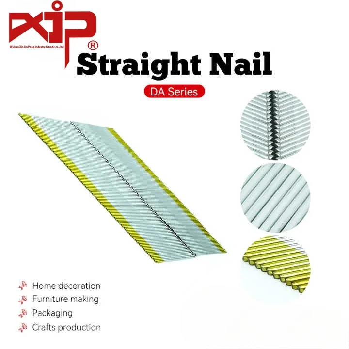 2000pcs 38mm Collated Framing Nail DA Series Galvanized Finishing Brad Nails for Decoration Furniture Manufacturing