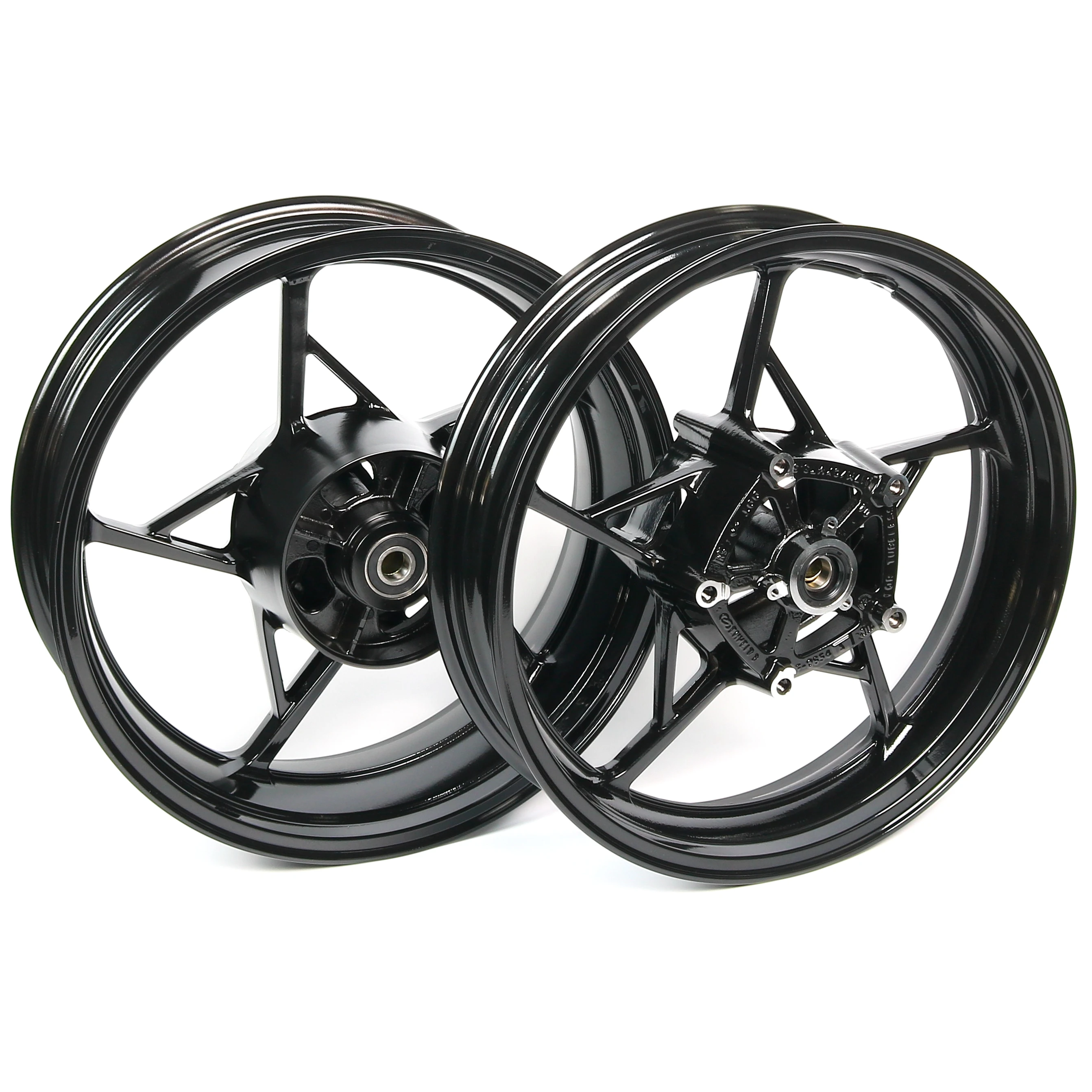 Tarazon 17×3.5 Front Wheel Rim – Gloss Black, 5-Spoke For Kawasaki Z900 / Z650 / Ninja 650 (2017-2024)