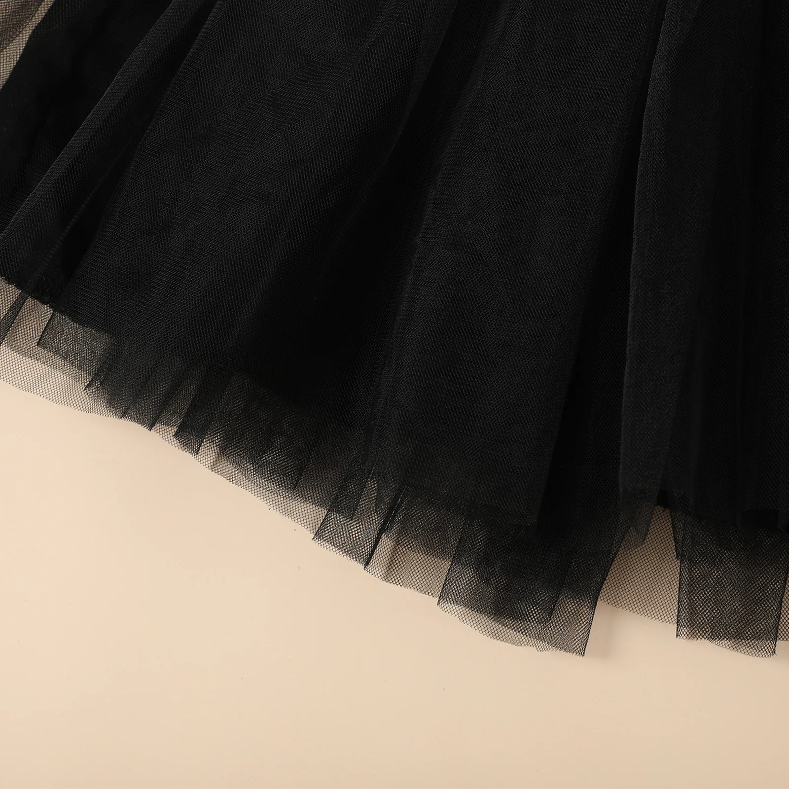 Halloween européen américain enfant Costume fille automne robe à manches longues dessin animé chaton noir imprimé Tulle enfants robe de princesse