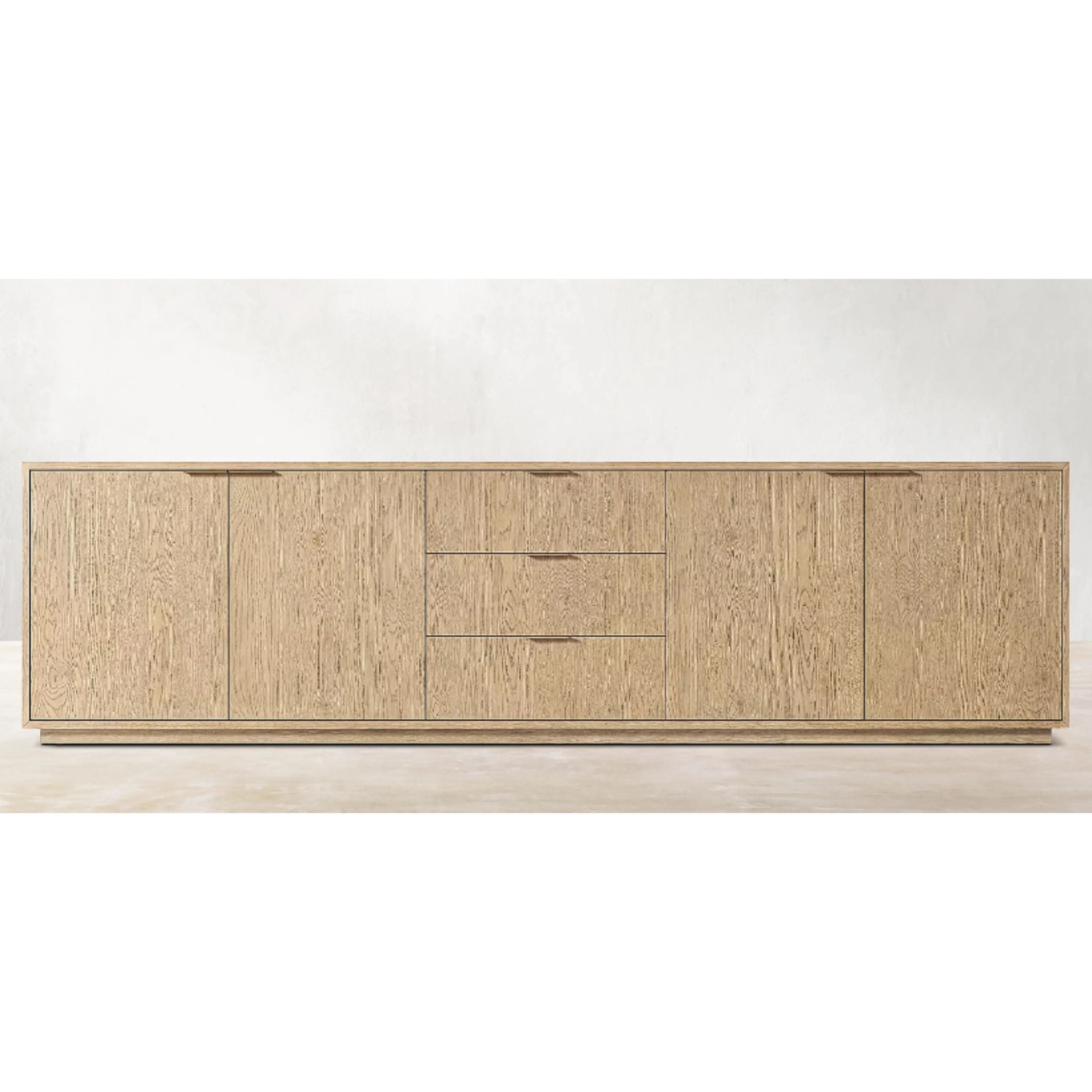 4 Doors with Drawer Media Console French Vintage Side Cabinet Locker