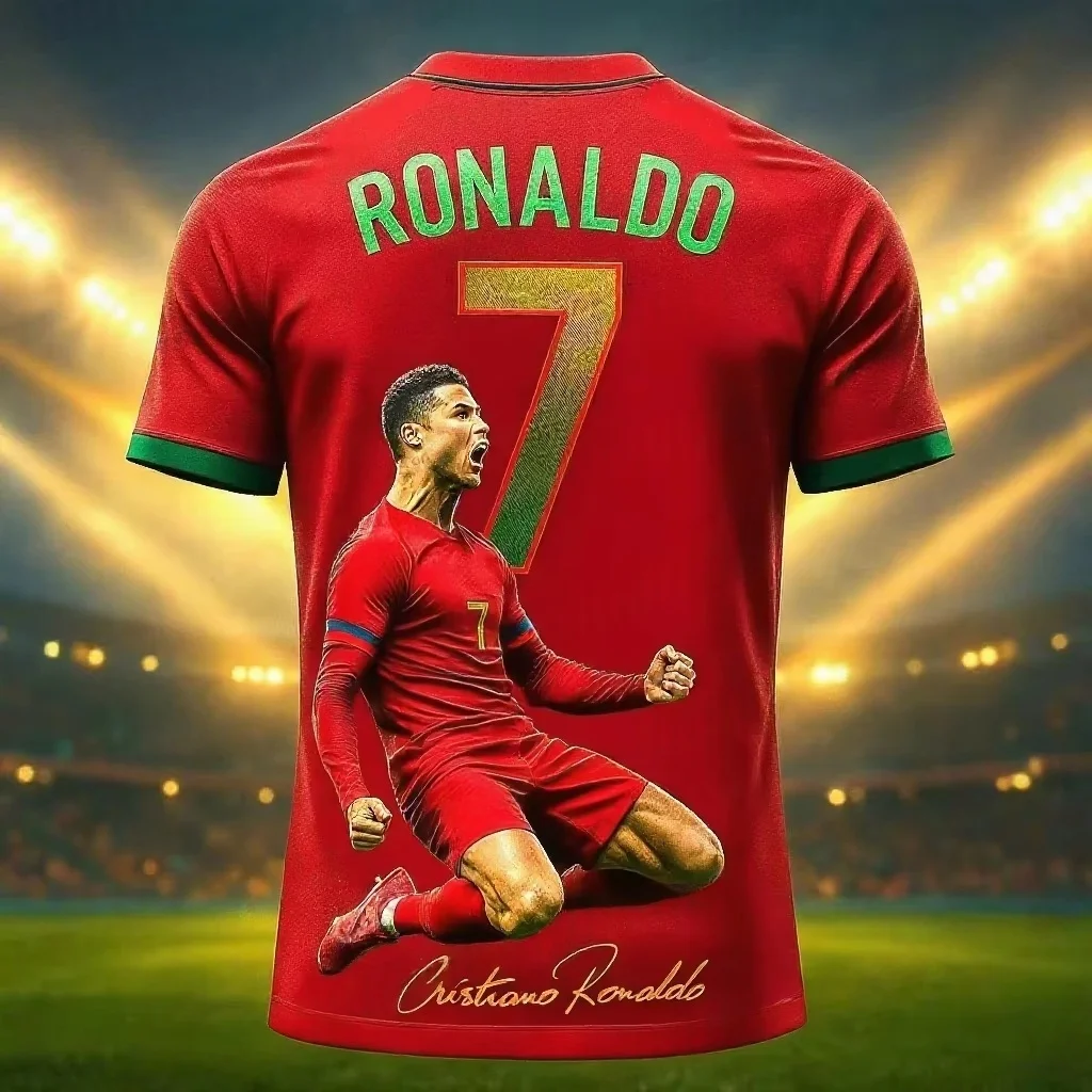 2026 New Arrival Special Edition Ronaldo 7 Football Jersey Oversize Sport Short Sleeve Training Uniform Soccer Jersey Men Tshirt