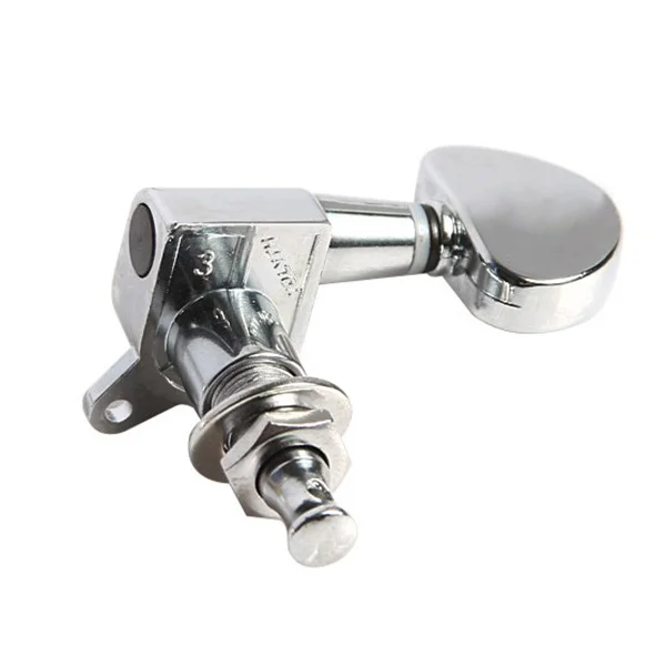 

6Pcs Acoustic Guitar String Tuning Pegs Gold Plated Zinc Alloy Machine Heads 3l3r Heavy Duty Internal Gear Guitar Replacement