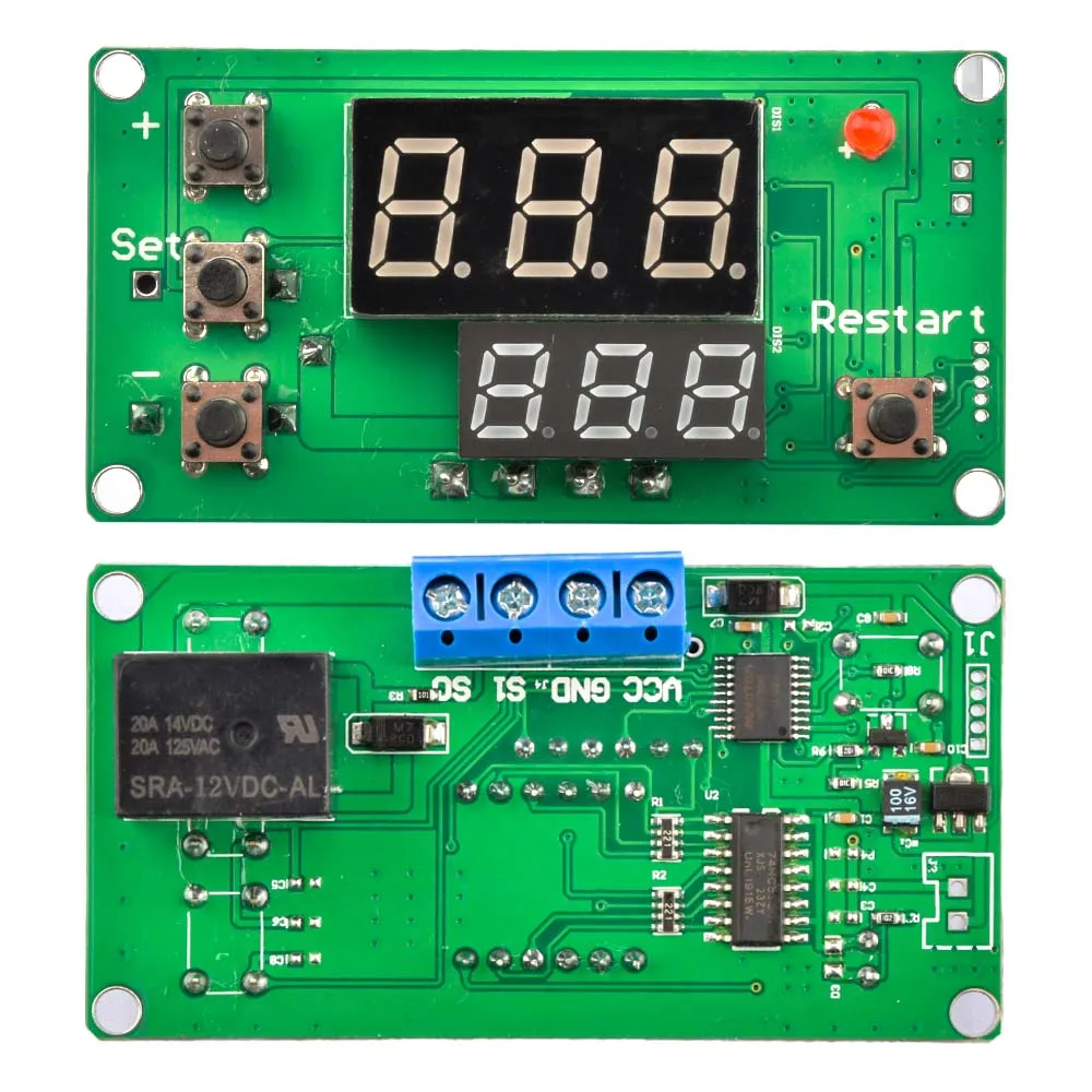 DC12V Dual LED Digital Display Thermostat Temperature Controller Regulator Switch Control Relay NTC Sensor Module