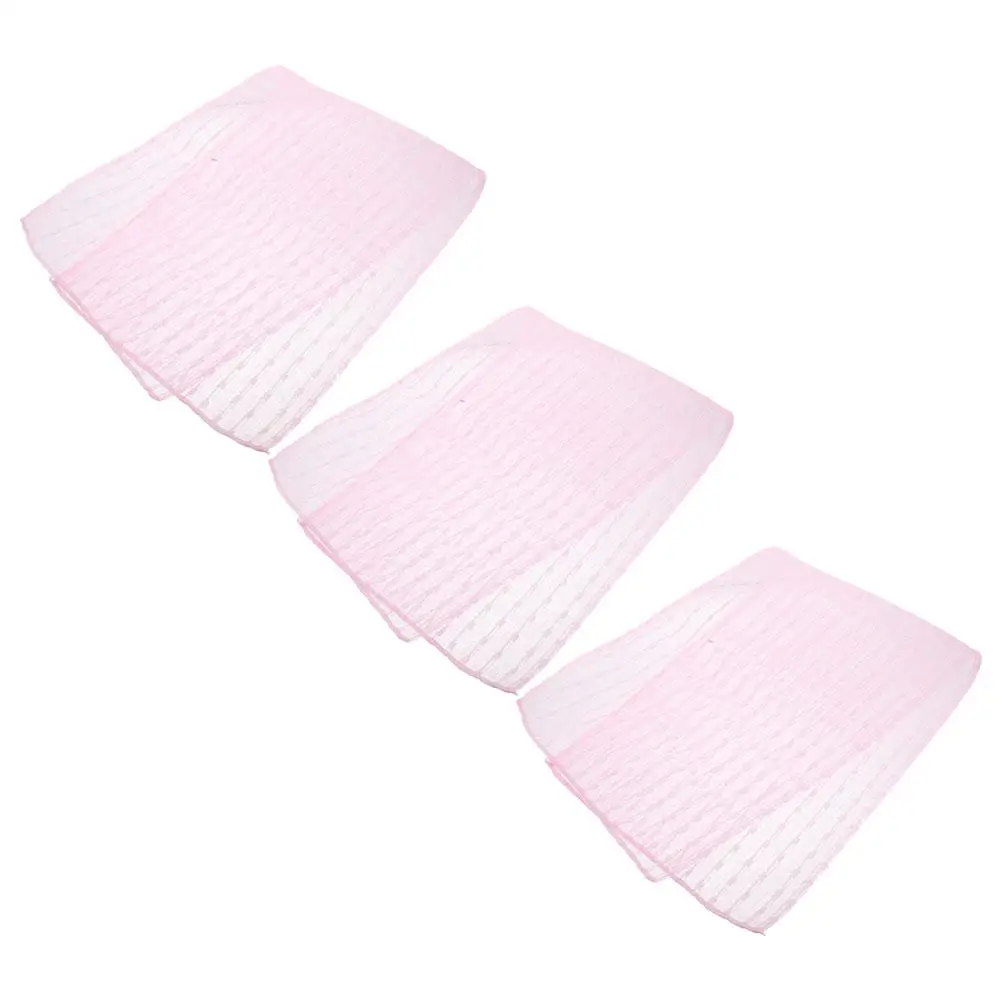 

3 Pcs Towel Exfoliating Back Scrubber Long Cloth Wash Exfoliating Washcloth For Pink Rag Shower Foam