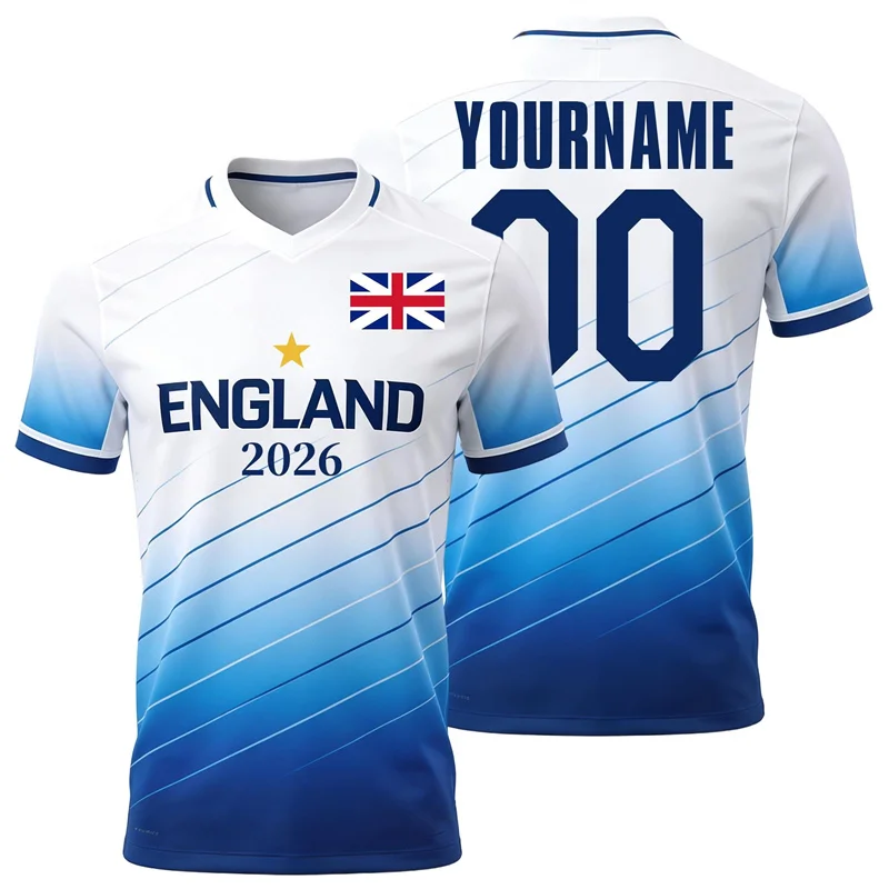 2026 New Haiti Spain England New Zealand Flag Football T Shirt Custom Name Number Printed Short Sleeve Casual Oversized Tops
