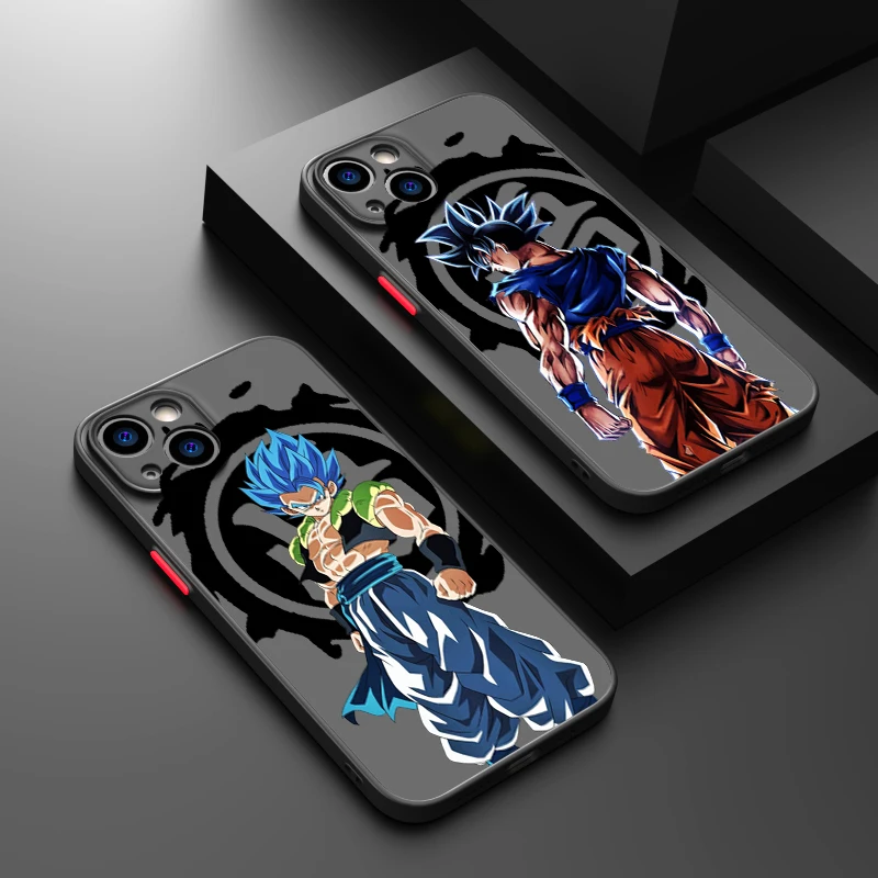 Phone Case For iPhone 16 15 14 13 12 11 Mini Pro Max X XR XSMax 7 8 Plus Matte For D-Dragons Balls Gokus Transparent Back Cover