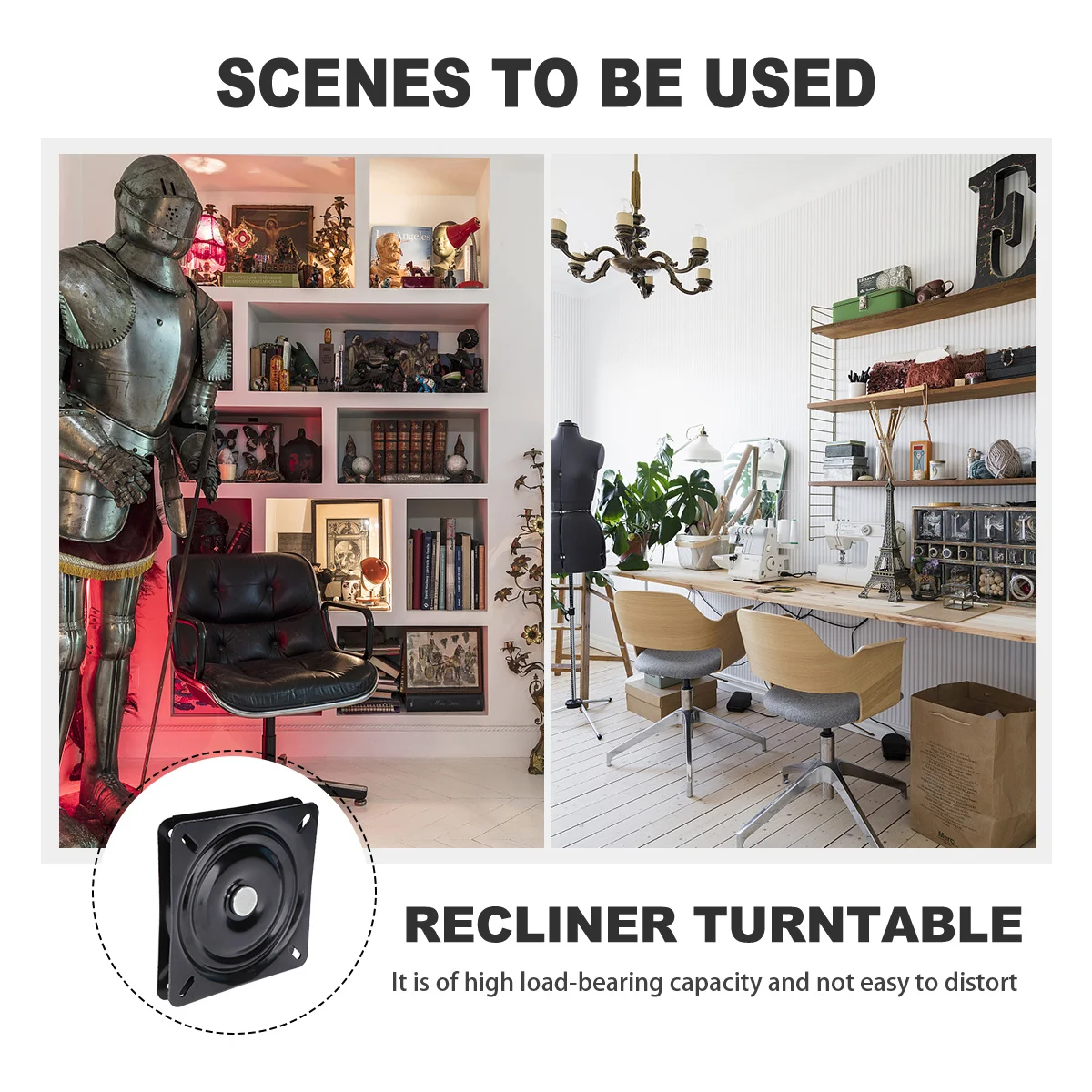 

Подшипник поворотного стола, вращающаяся пластина, черная сверхмощная нагрузка, высокая стабильность, прочный поворотный стол на шарикоподшипнике для инструментов