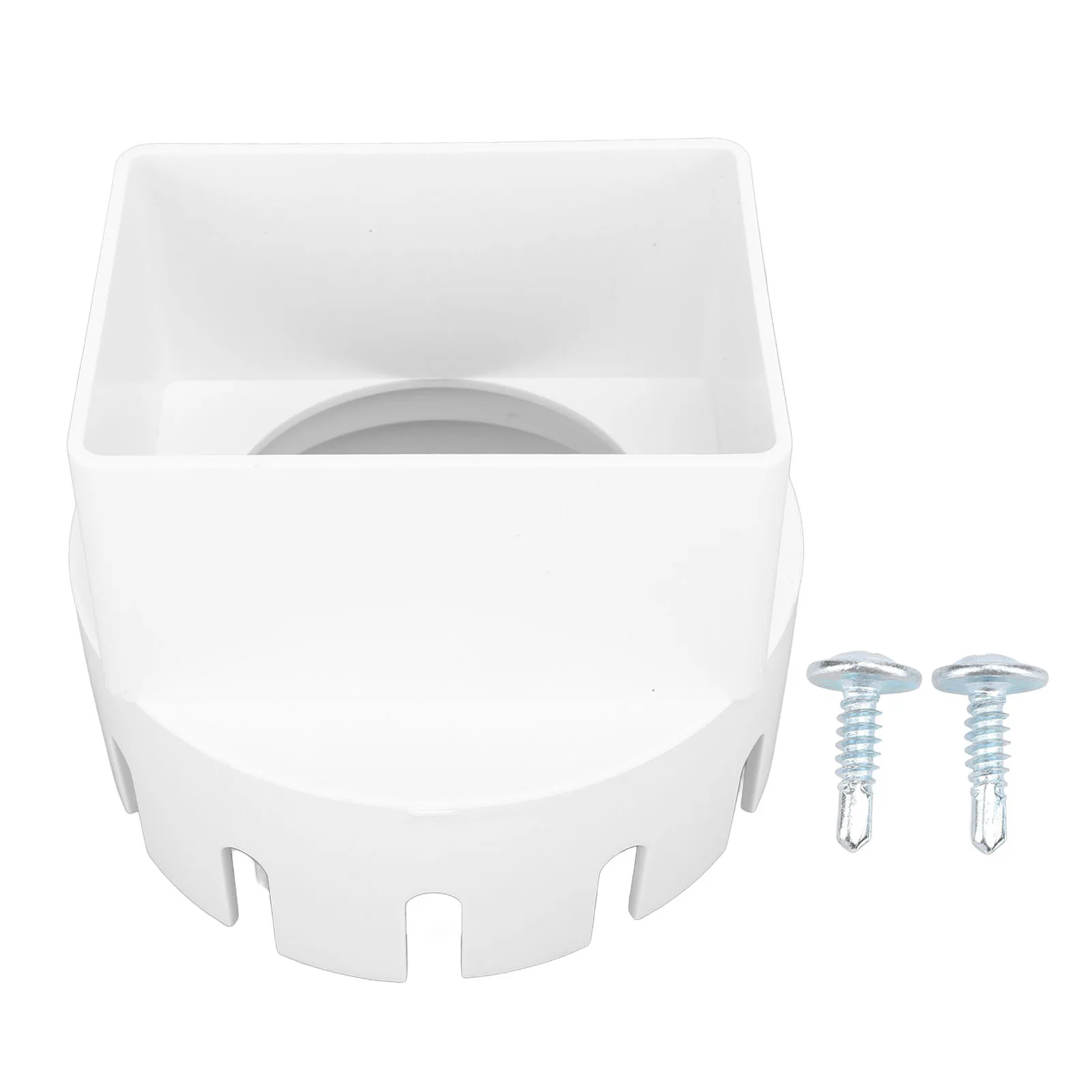 Regengoot regenpijpadapter 3x4 inch PVC vierkante regengoot naar afvoerpijpadapter voor buiten