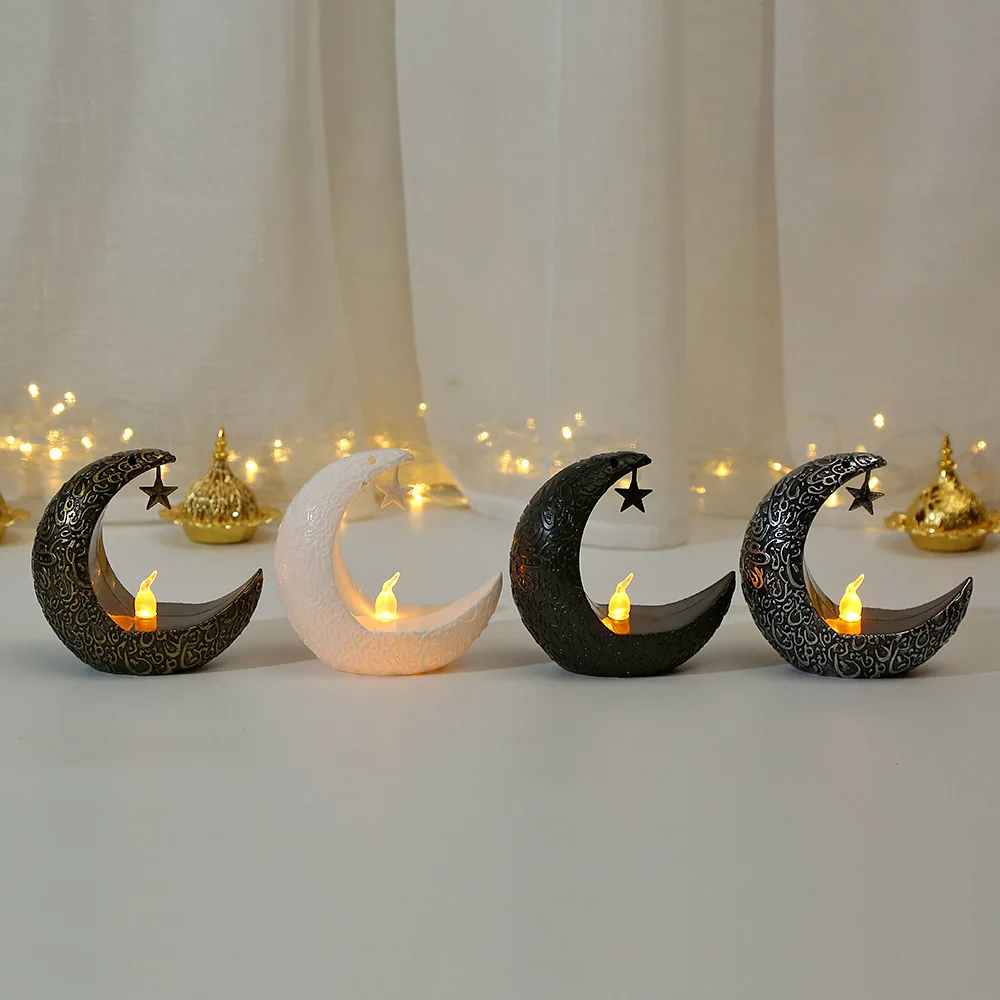 New Star And Moon Candlestick For Middle Eastern Holiday Decorations For Halloween Decorations For Arabian Lanterns Electronic