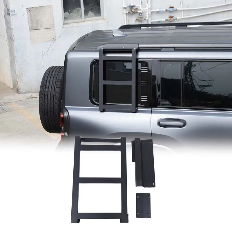 

For 2024+ models Haval H9 side ladder, car roof trunk side ladder, convenient roof accessory, aluminum alloy + carbon steel
