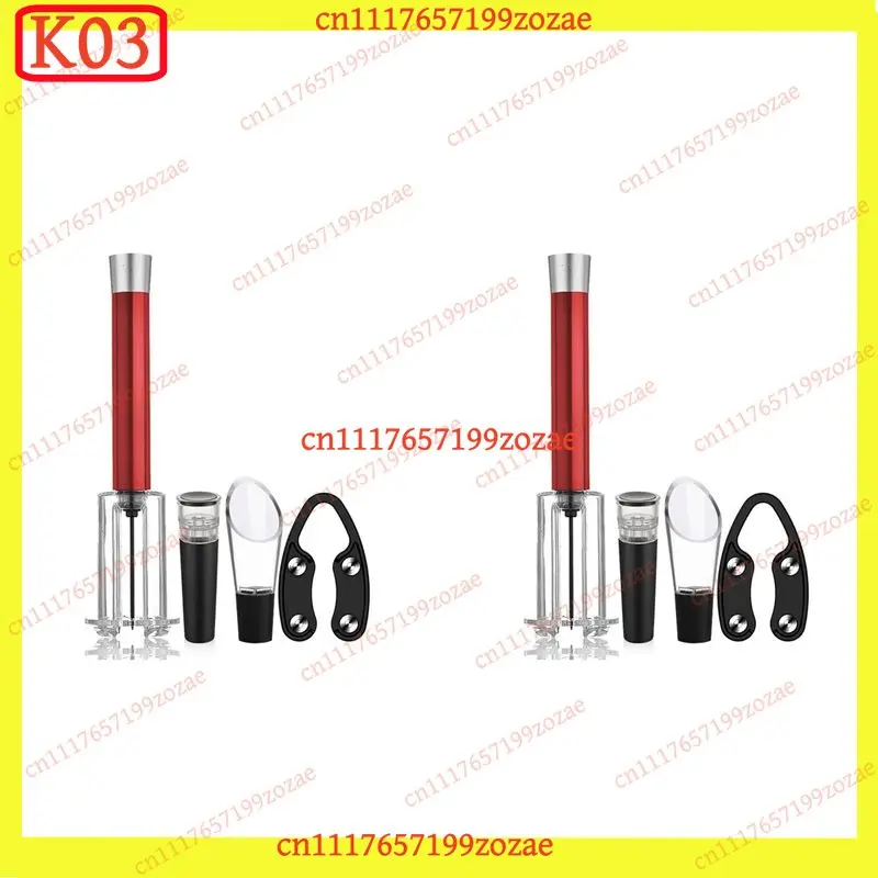 2X Stainless Steel Wine Saver Vacuum Pump & Stopper Set Airtight Preserver Sealer Cork Lid Kitchen Bar Tool