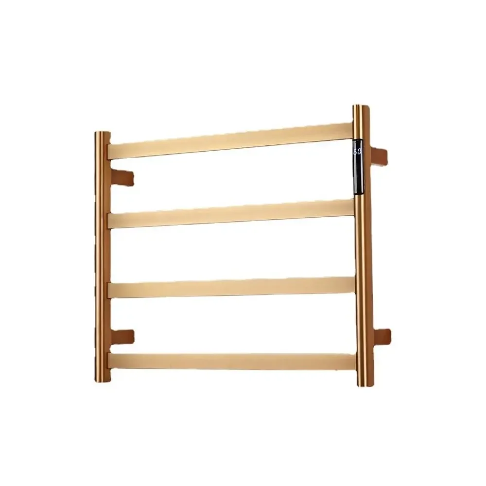 Intelligent electric towel rack constant temperature heating bathroom rod carbon fiber stainless steel bath towel surface
