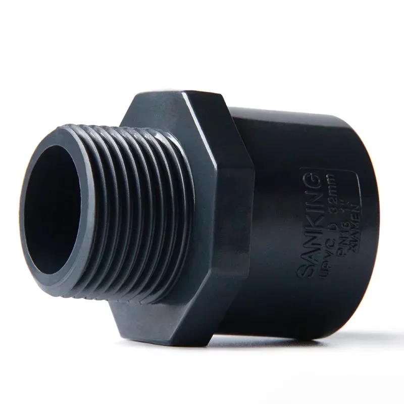 

1/2" 3/4" 1" 1-1/4" 1-1/2" 2" BSP Male Thread 20/25/32/40/50/63mm Socket Straight PVC Pipe Fitting Water Connector Chemical Part