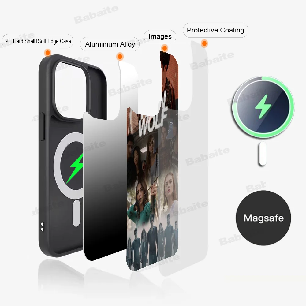 

Teen Wolf Phone Case Magnetic Case For iPhone 16 14 13 12 11 15 Pro Max Plus For Magsafe Wireless Charge Cover