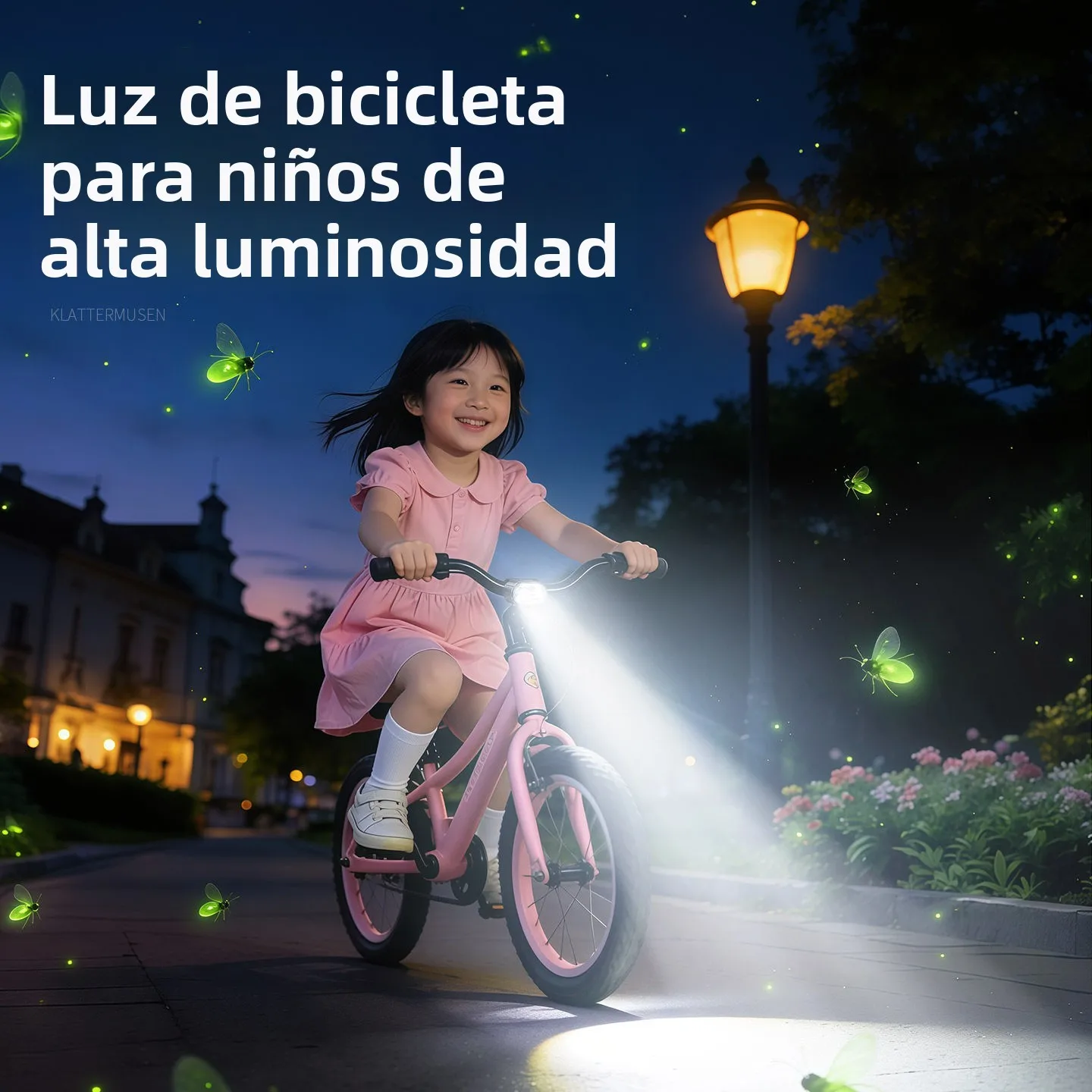 Luz Trasera Súper Brillante para Bicicletas Infantiles, Luz de Advertencia de Alta Intensidad, Accesorios de Iluminación para...