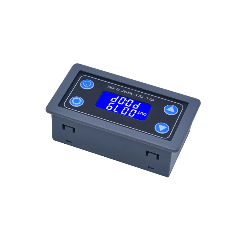 DC12V LED Digital Time Delay Relay Module Programmable Timer Relay Control Switch Timing Cycle Trigger with Case for Indoor