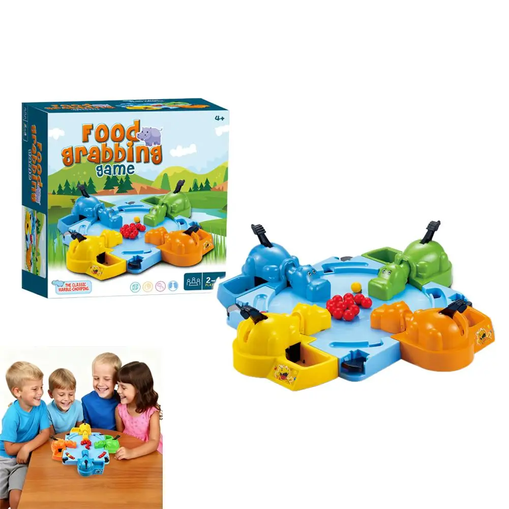 لعبة التفاعل متعة الأسرة الشعبية فرس النهر الجائع الوالدين والطفل الجدول الرخام نبتلع فرس النهر الأطفال هدية عيد ميلاد لعبة #3