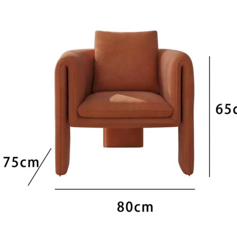 MOMO-Silla de ocio italiana para sala de estar, sillón individual de diseñador, ligero, de lujo, moderno, para balcón, silla de negociación