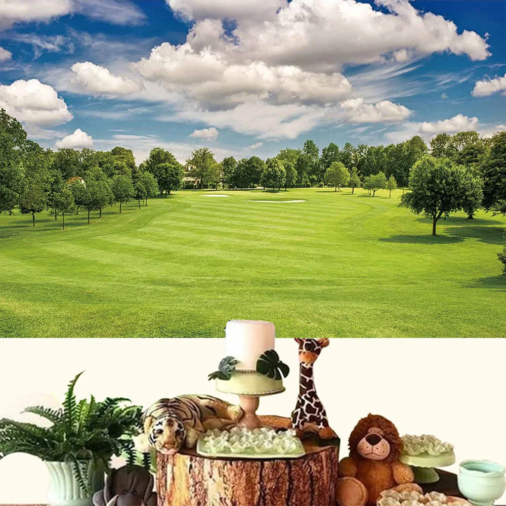 Природа, зеленый лес, трава, фон для фотосъемки, весна-лето, парк, пейзаж, домашний сад, вечерние украшения, фотофон SL-01