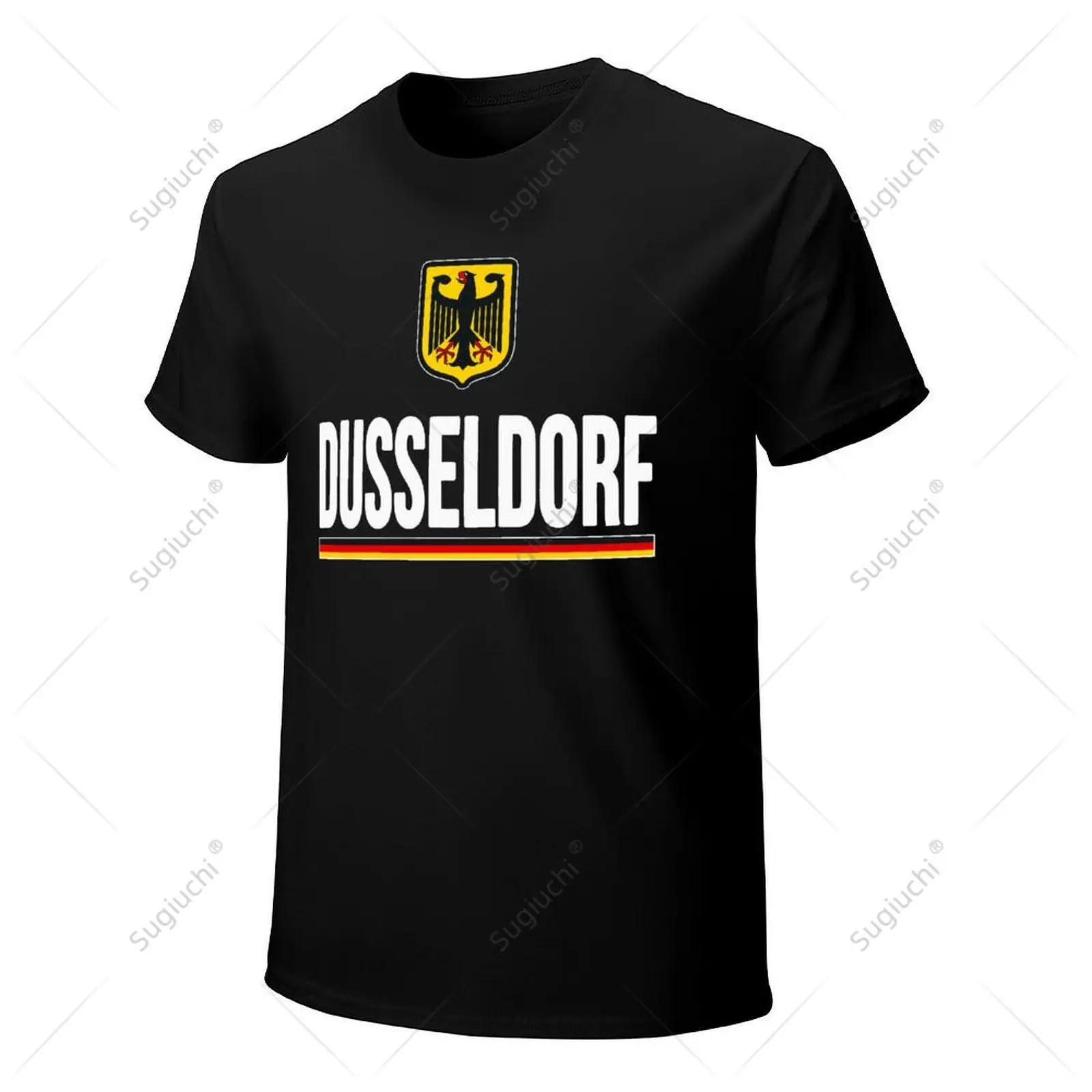 Unisex Men Dusseldorf Germany German Flag Tourist Souvenir Tshirt Tees T Shirts Women Boys 100% Cotton T-Shirt