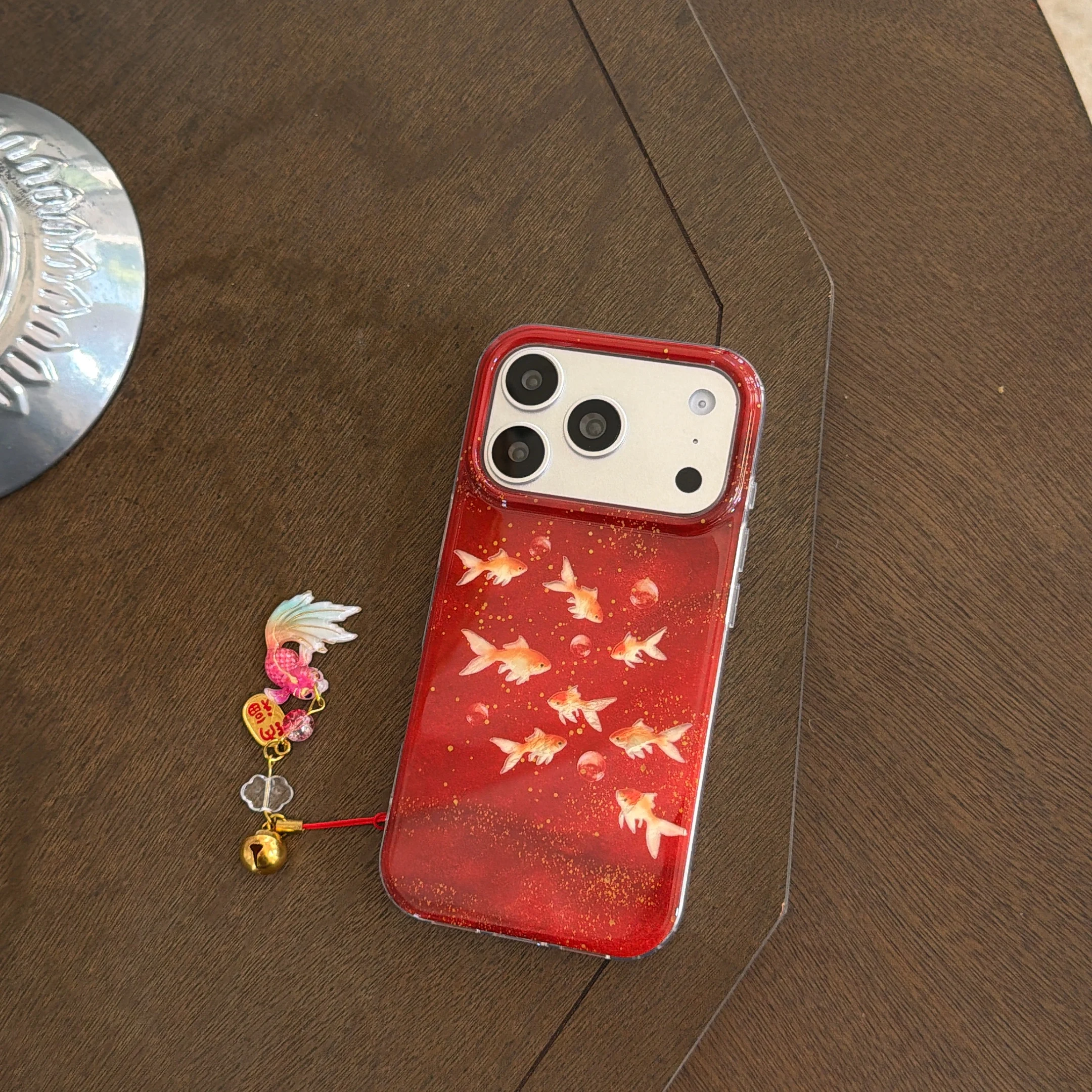 Lucky Red Glitter Goldfish & B - Phone Cases Redbubble 评论和价格