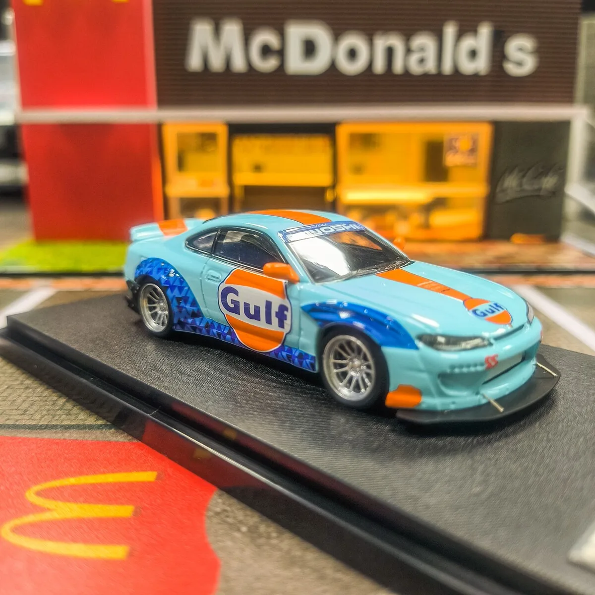 SW 1/64 JDM シルビア S15 パンデム ガルフ スポーツモデル ダイキャストメタルカー