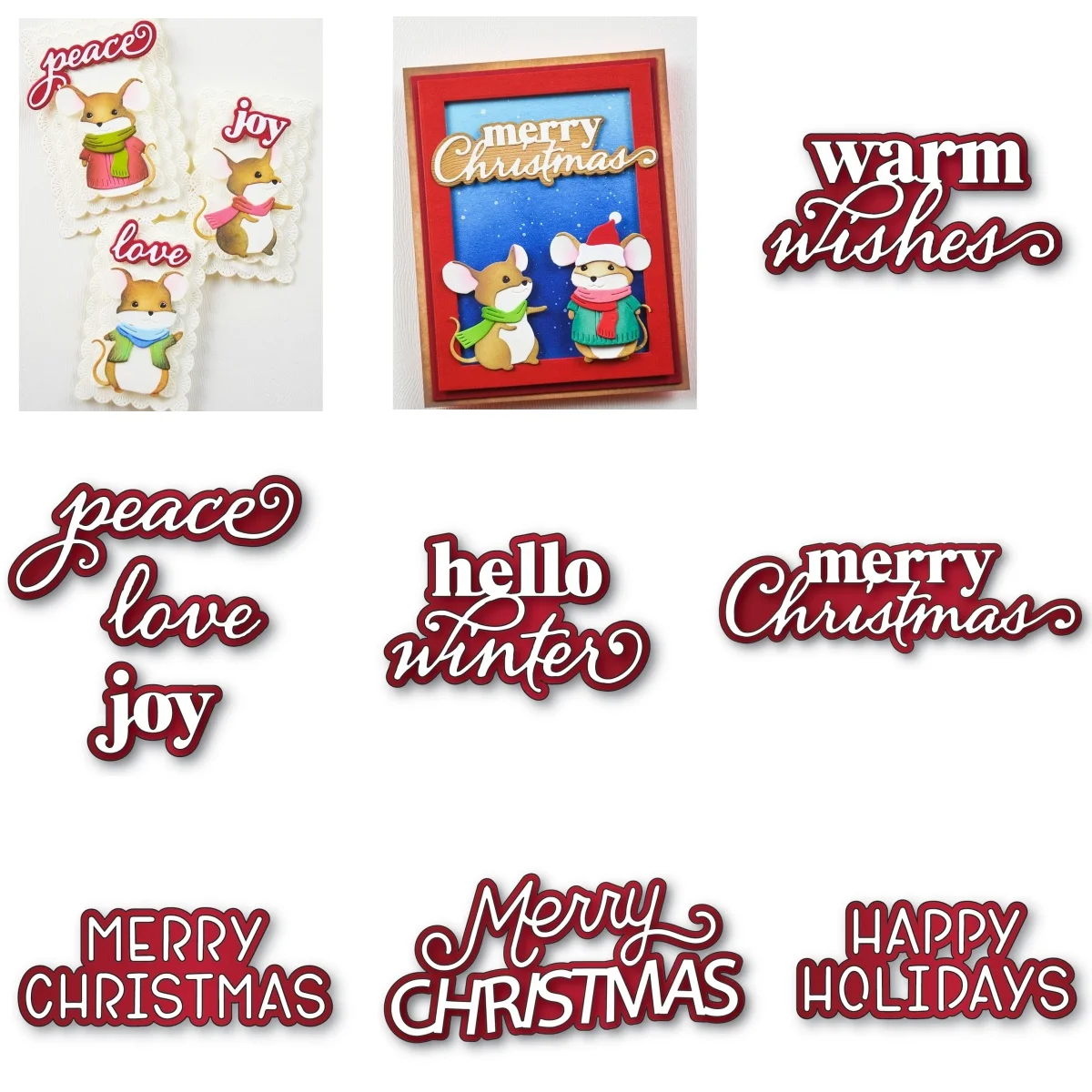 

Christmas Letters Collection for Metal Cutting Dies 2025 Making Card Scrapbook Embossed Paper Album Craft Supplies Template