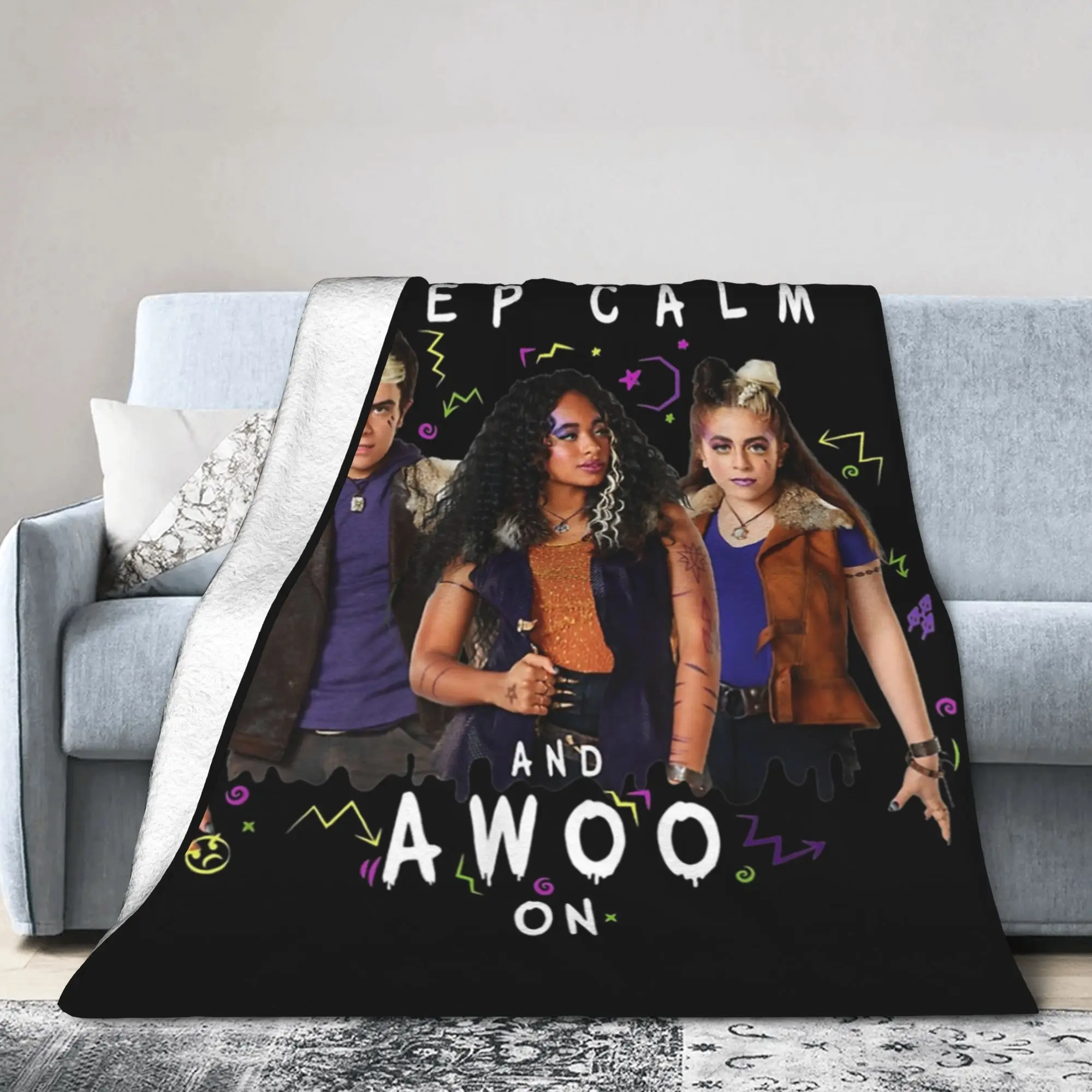 Zombies Dawn of the Vampires Will Knitted Blankets Flannel Throw Blankets Bed Sofa Personalised Soft Warm Bedspreads,
