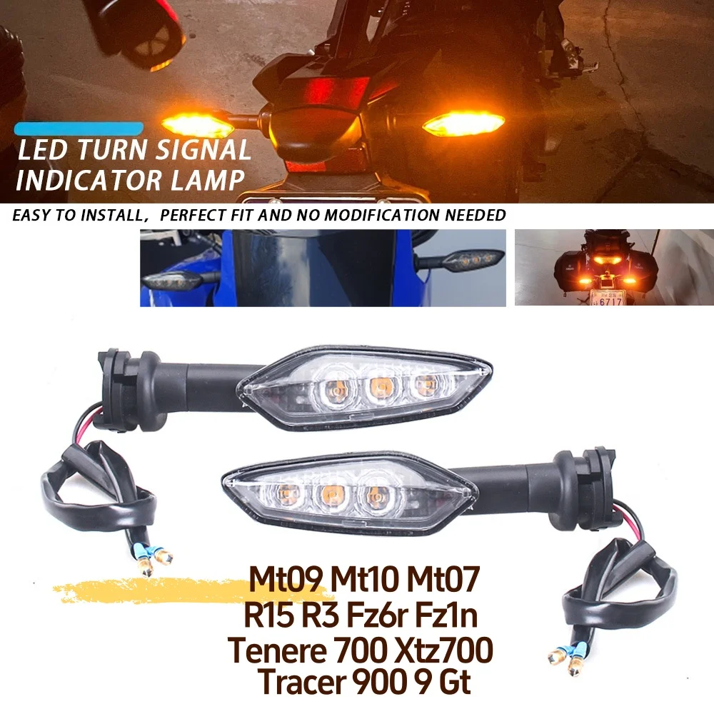 

Motorcycle Led Turn Signal Lights Suitable For Mt09 Mt10 Mt07 R15 R3 Fz6r Fz1n Tenere 700 Xtz700 Tracer 900 9 Gt
